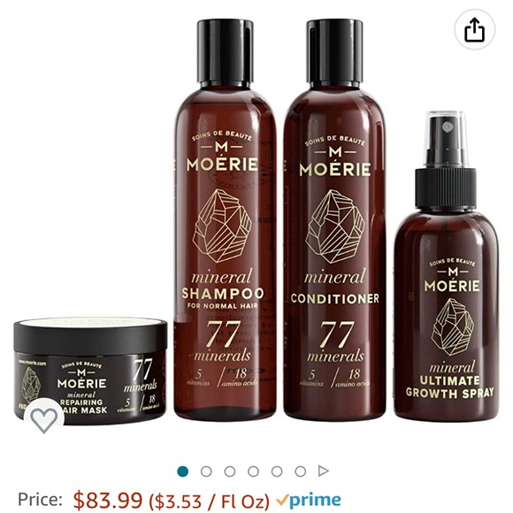 Moérie Ultimate Grow & Repair Set - shampoo, conditioner, hair mask, and spray - Picture 5 of 6